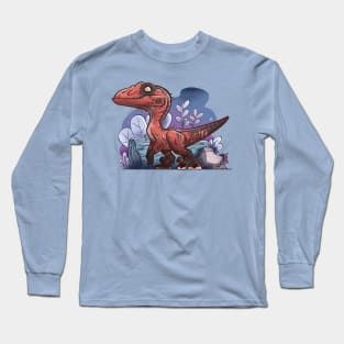 Ravishing Red Raptor: Velociraptor Long Sleeve T-Shirt